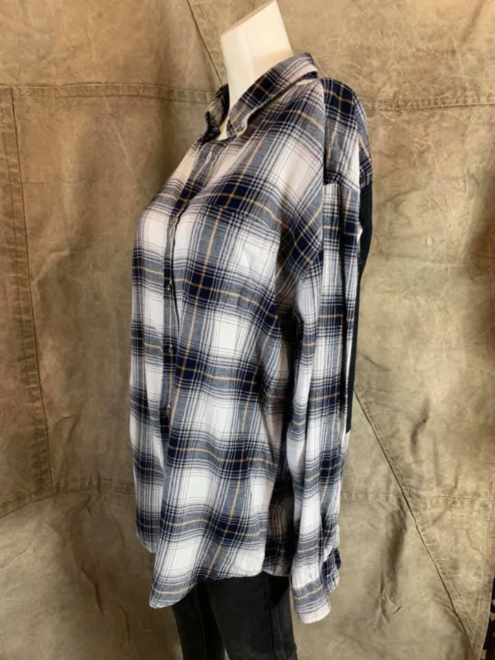 0061 Flannel Football Shirts-L