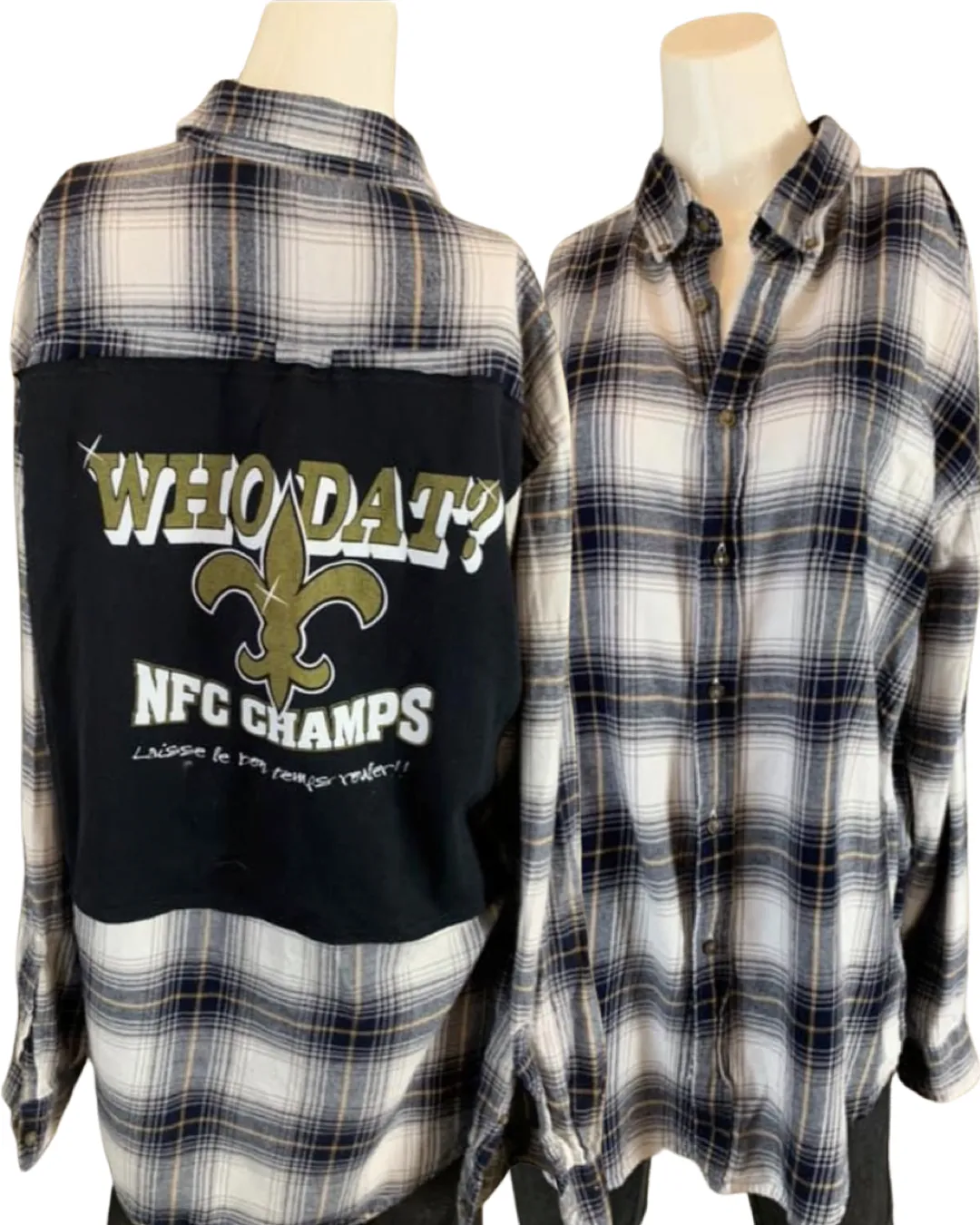 0061 Flannel Football Shirts-L
