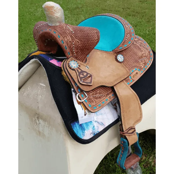 12", 13" Double T  Youth Bear Trap style saddle