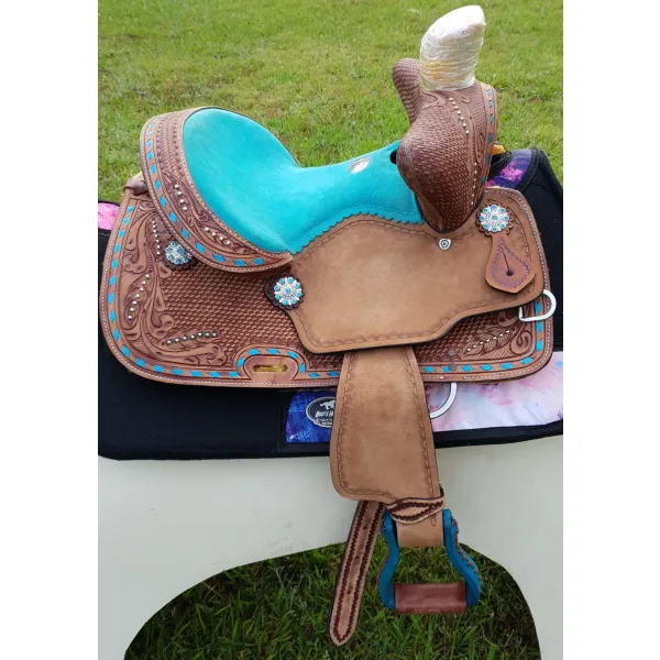 12", 13" Double T  Youth Bear Trap style saddle