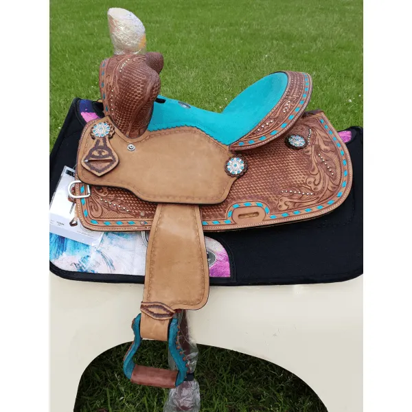 12", 13" Double T  Youth Bear Trap style saddle