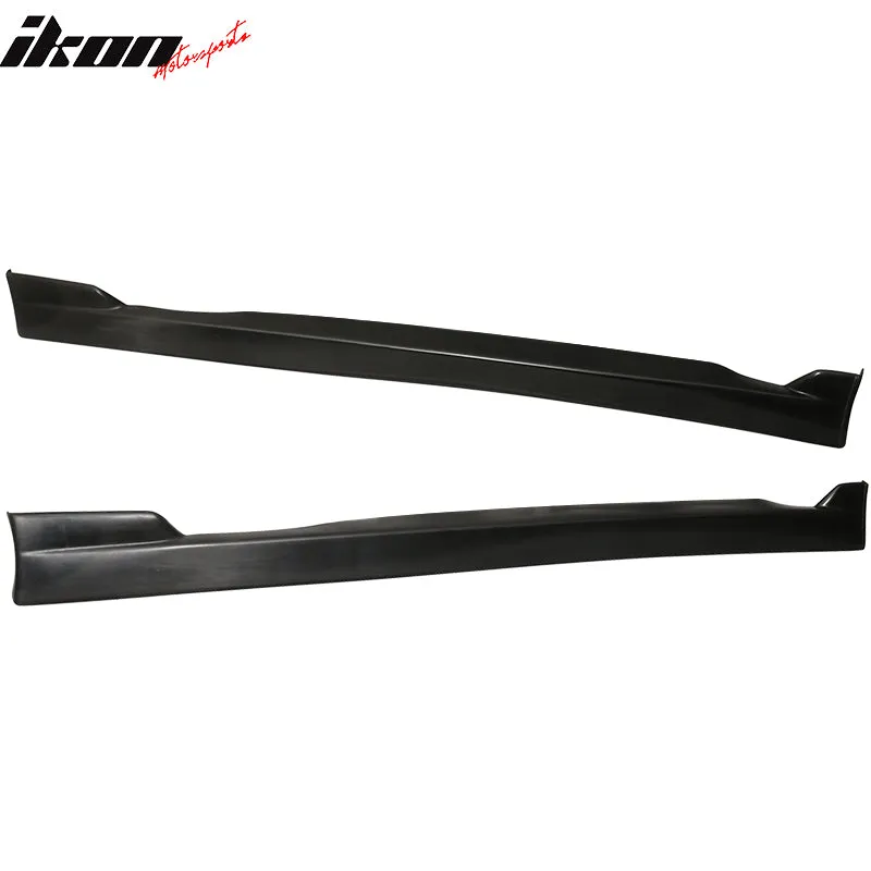 1996-2000 Honda Civic Coupe CS Style Unpainted Black Side Skirts PU