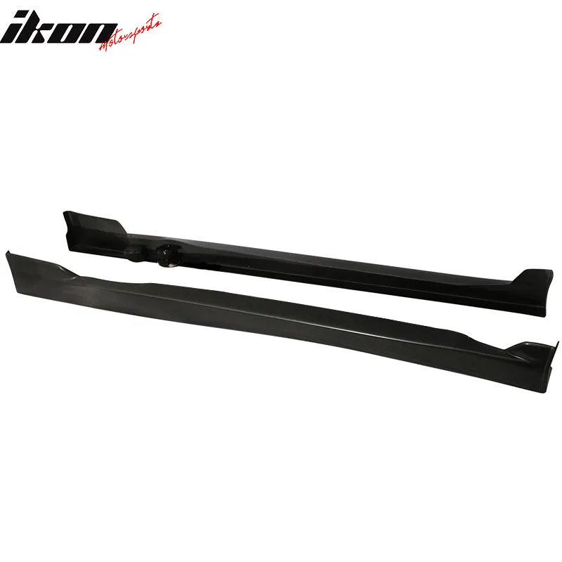 1996-2000 Honda Civic Coupe CS Style Unpainted Black Side Skirts PU
