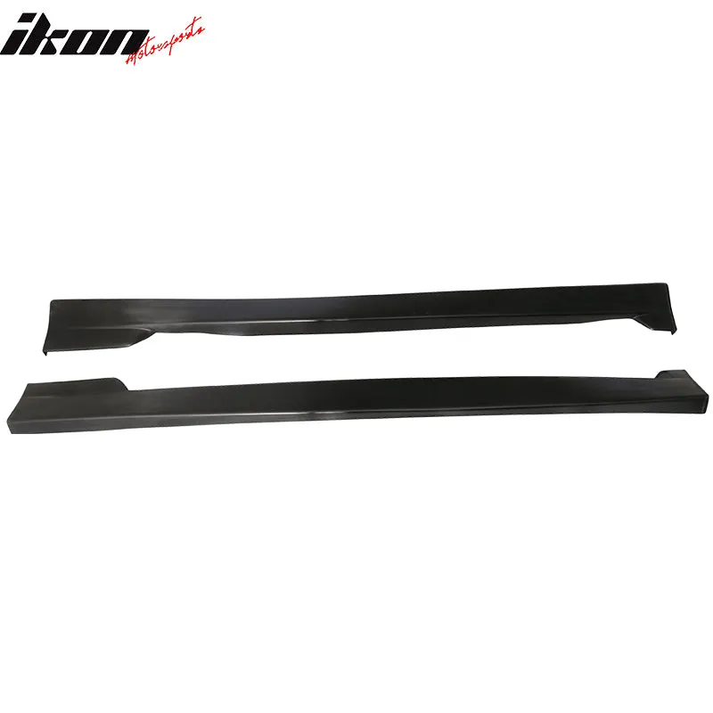 1996-2000 Honda Civic Coupe CS Style Unpainted Black Side Skirts PU