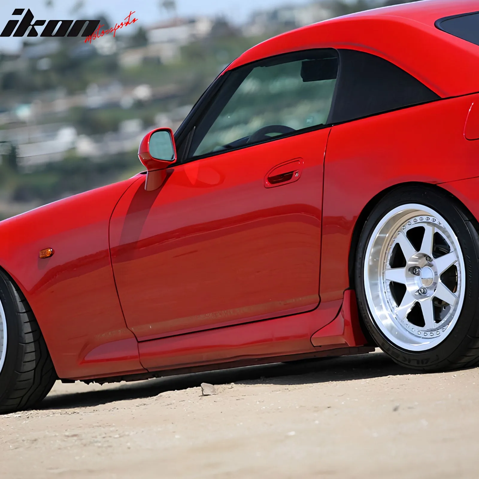 2000-2009 Honda S2000 AP1 AP2, OE Style Side Skirts PU Unpainted Black