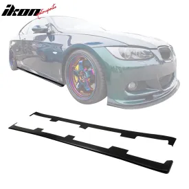 2007-2013 BMW 3-Series E90 E92 E93 & M3 Side Skirts UL Style PU Black