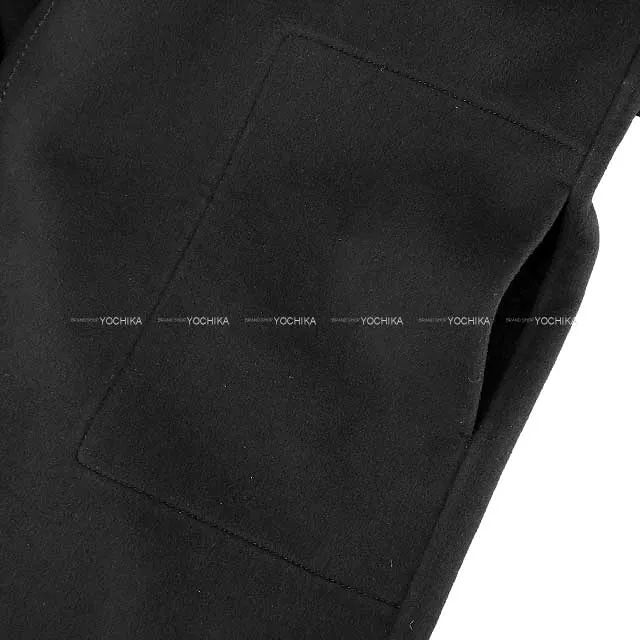 2022 HERMES Vests Ladies Belt Long Noir (Black) Cashmere100% 36[EXCELLENT][Authentic]