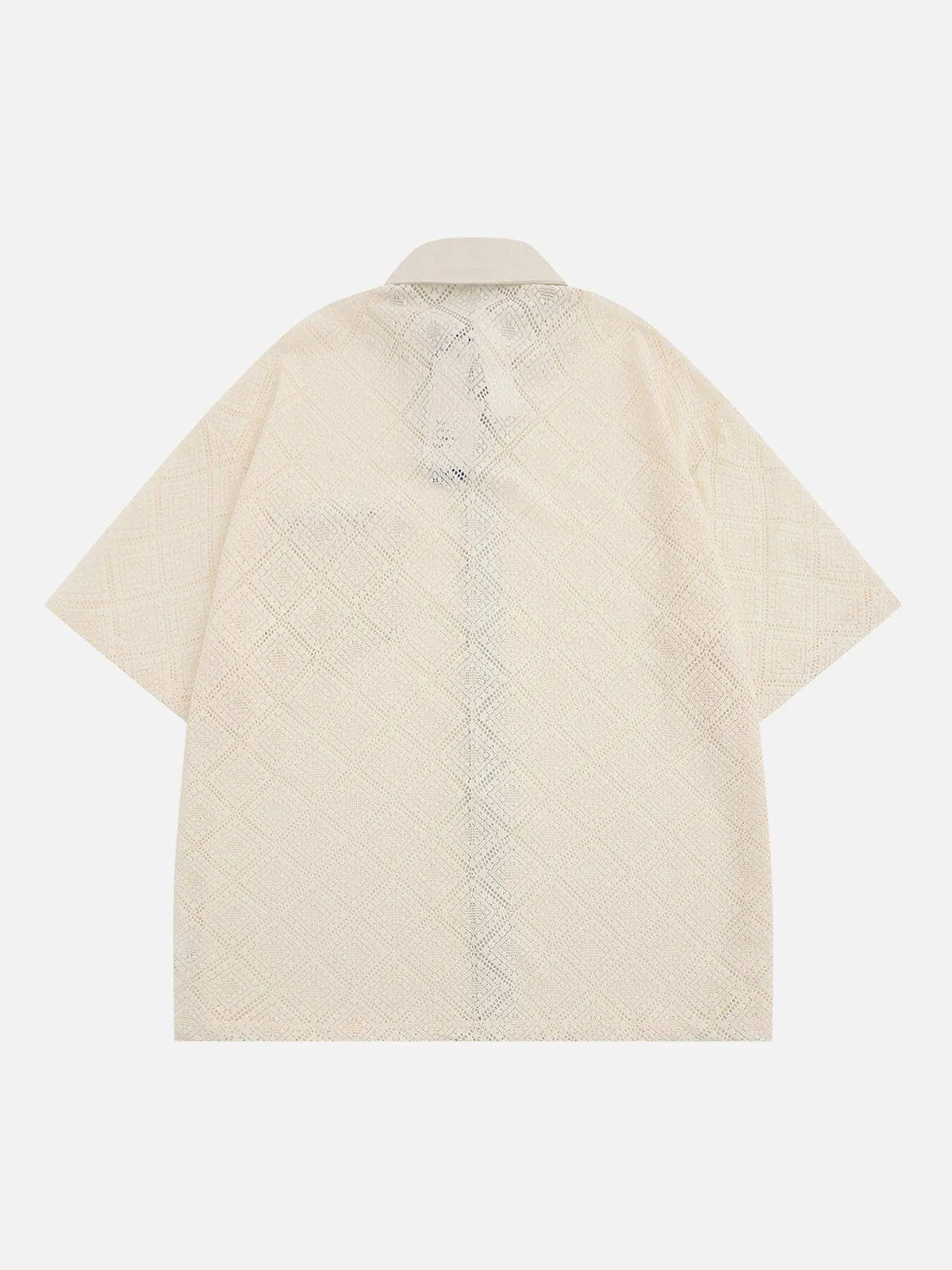 AlanBalen® - Basic Solid Cutout Short Sleeve Shirts
