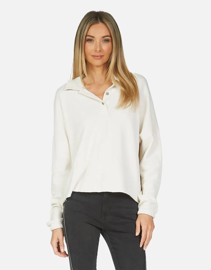 Alaric Polo Crop Pullover