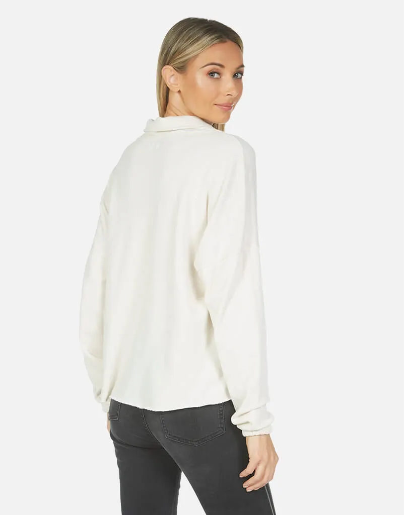 Alaric Polo Crop Pullover