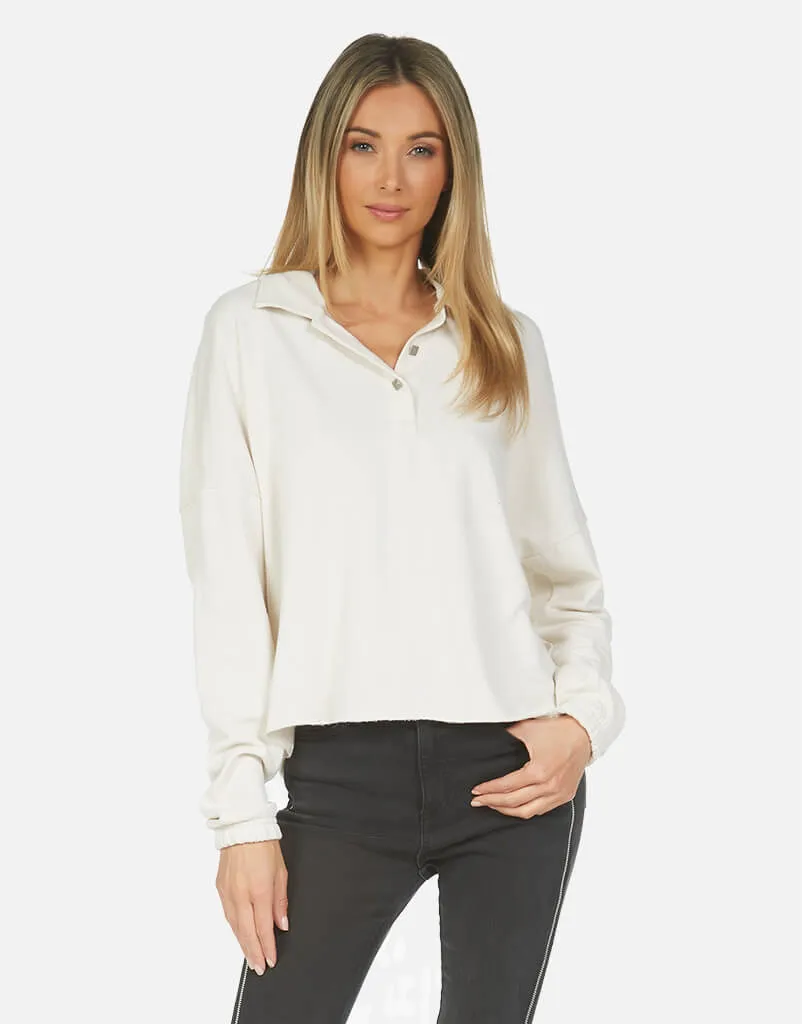 Alaric Polo Crop Pullover