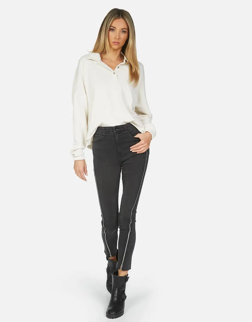 Alaric Polo Crop Pullover
