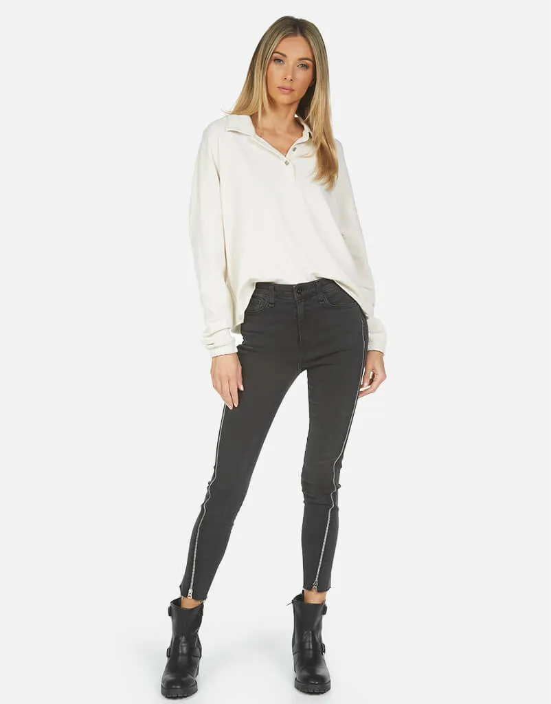 Alaric Polo Crop Pullover