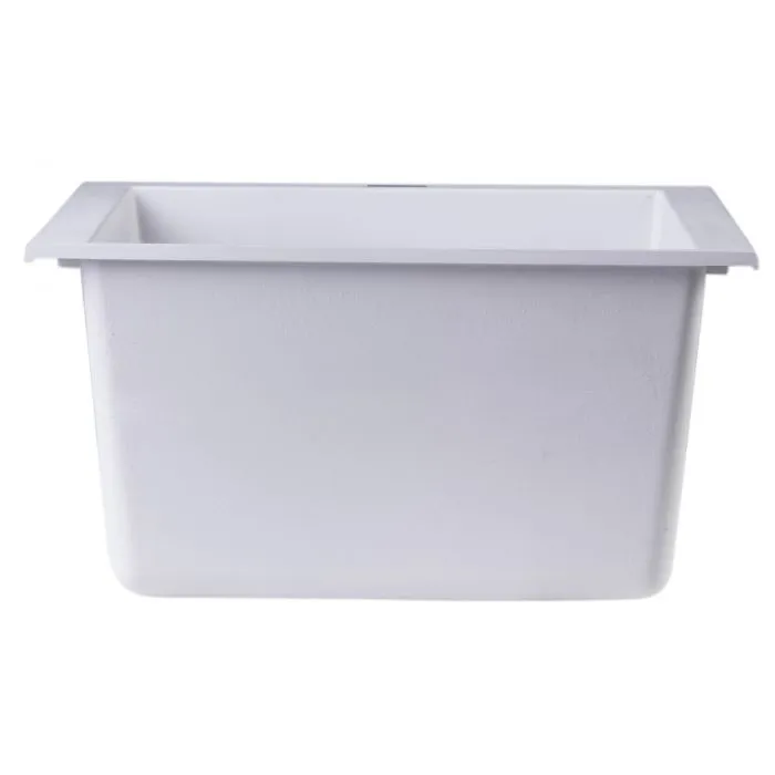 ALFI brand AB1720UM 17" Undermount Rectangular Granite Composite Kitchen Prep Sink