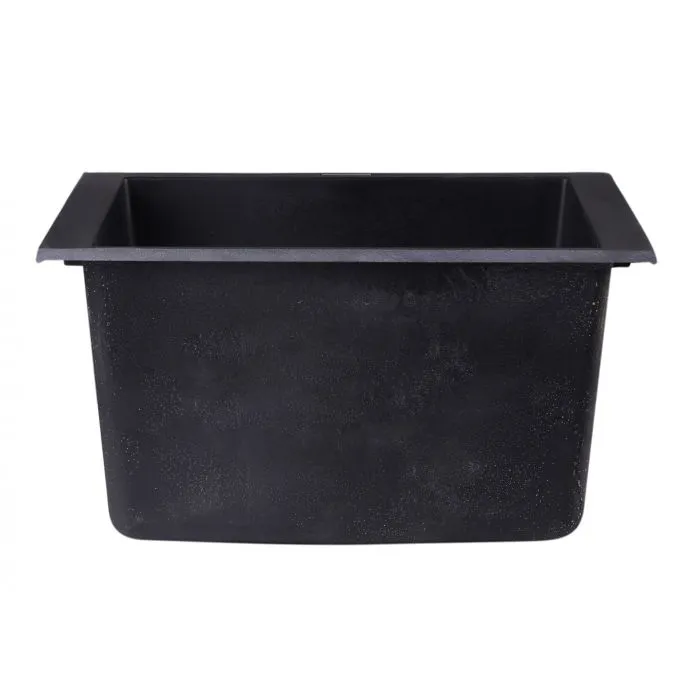 ALFI brand AB1720UM 17" Undermount Rectangular Granite Composite Kitchen Prep Sink
