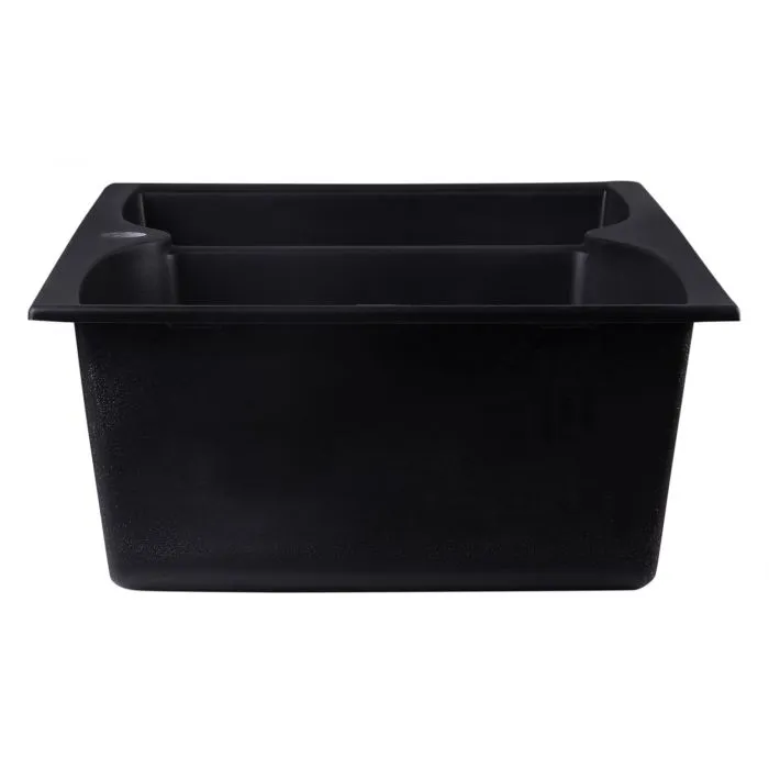 ALFI brand AB3220DI 32" Drop-In Double Bowl Granite Composite Kitchen Sink