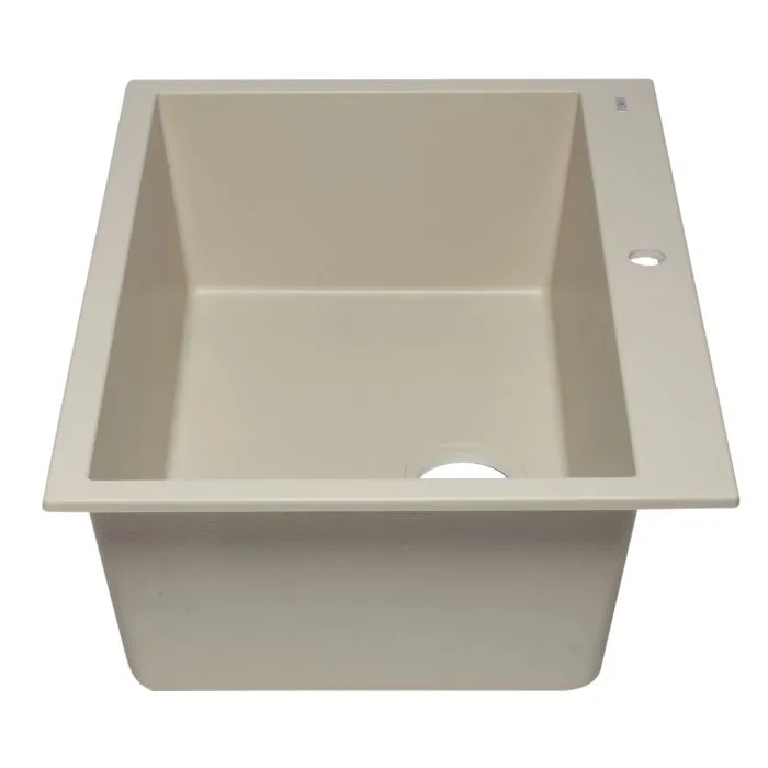 ALFI brand AB3322DI 33" Single Bowl Drop In Granite Composite Kitchen Sink