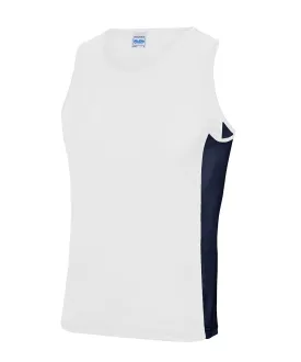 Arctic White/French Navy - Cool contrast vest