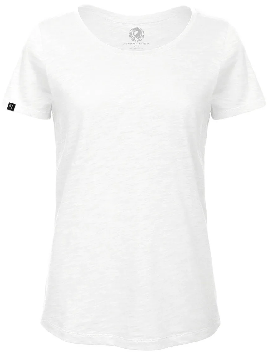 Auslaufartikel ― BAC TW047 ― Damen Bio-Baumwolle Flammgarn T-Shirt - Weiß