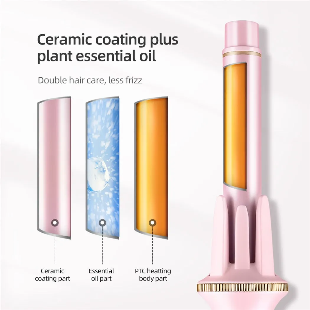 Automatic Hair Curler Stick Professional Rotating Curling Iron Negative Ion Hair Waver Ceramic Coating Styling Machine