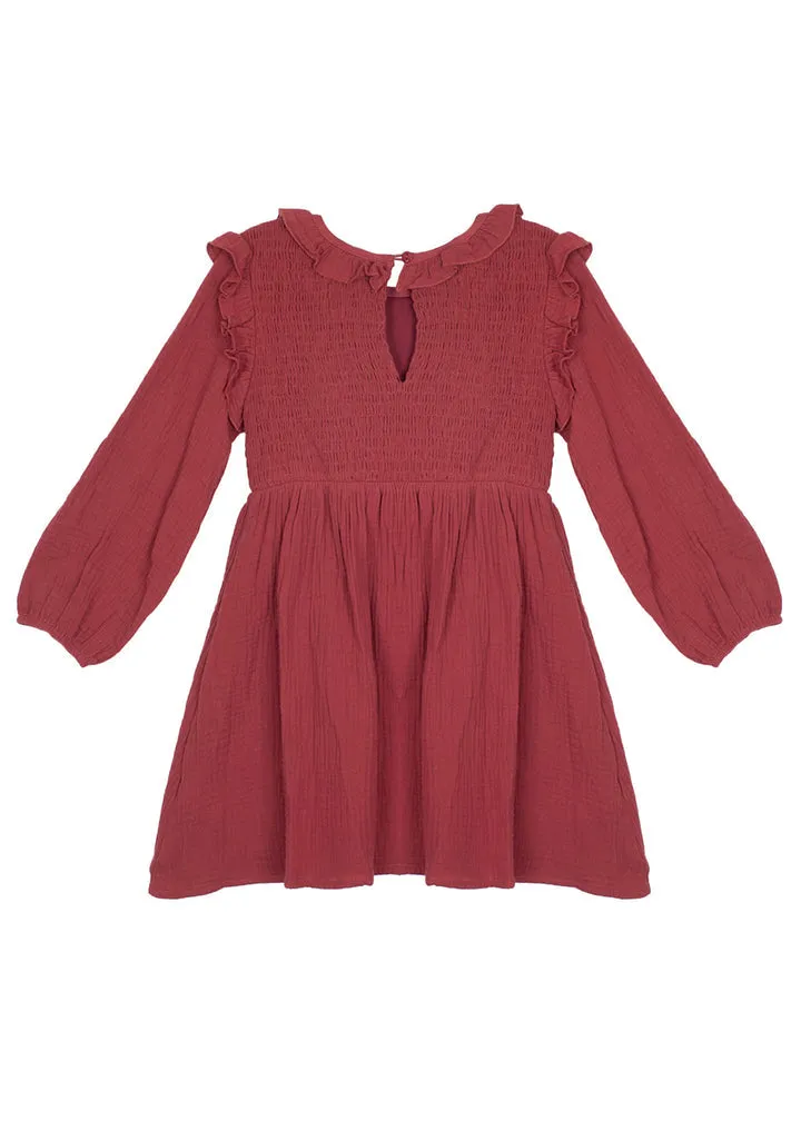 Autumn Dress - Red by Mabel   Honey - FINAL SALE