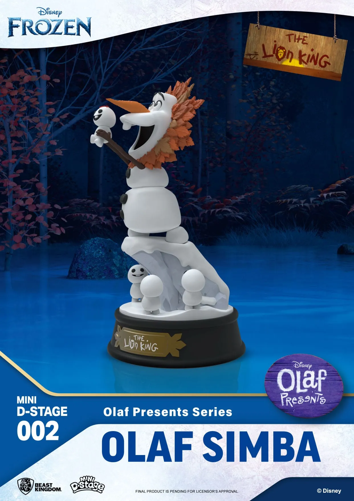 Beast Kingdom Frozen Olaf Presents Olaf Simba Mini D-Stage PVC Figure