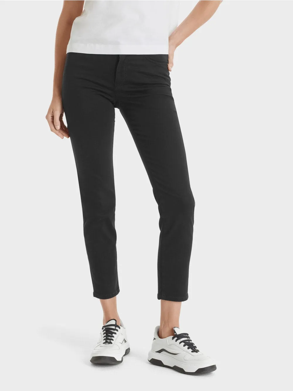 black slip-on pants