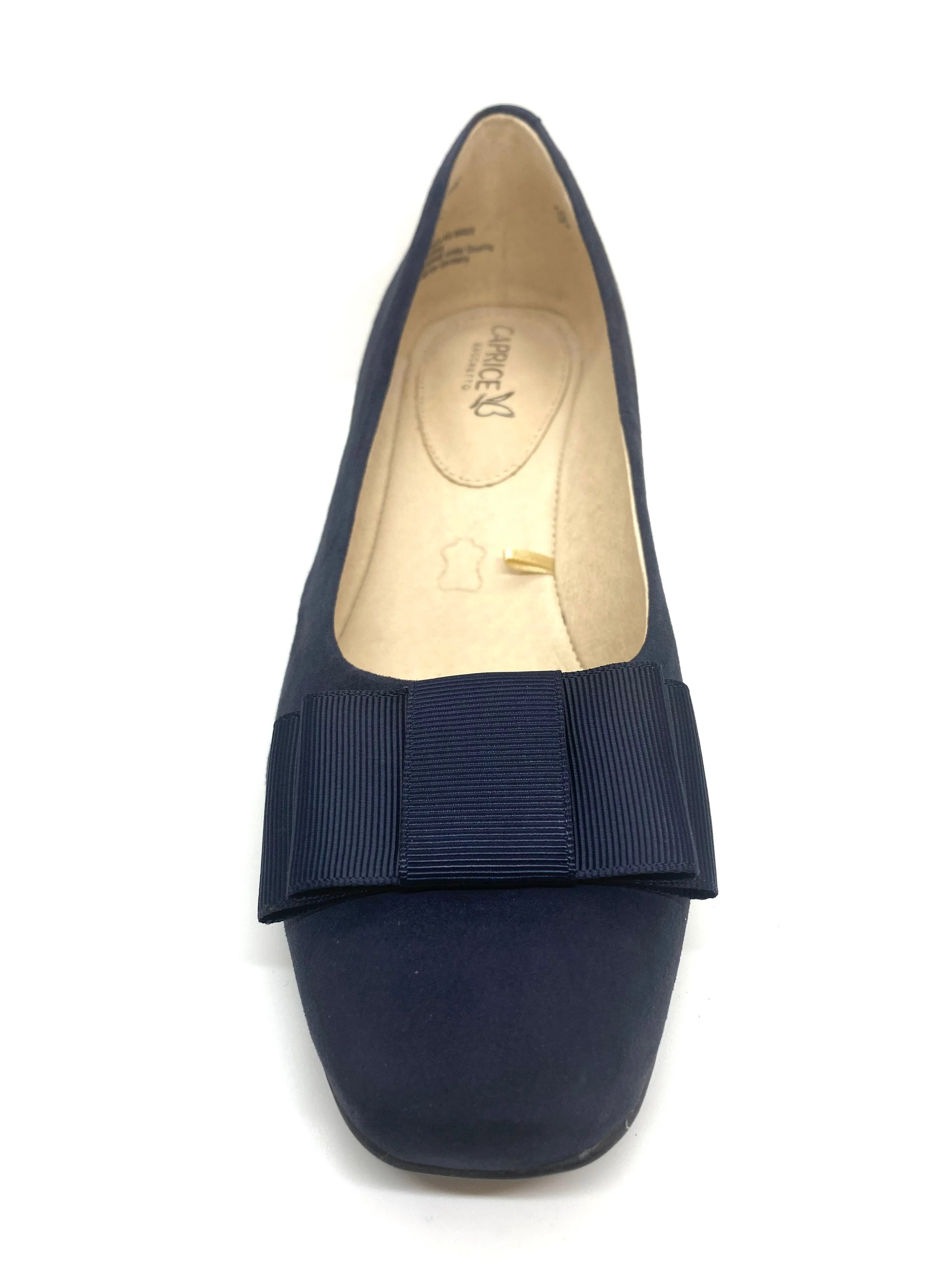 Caprice Ladies square Toe Court Shoe