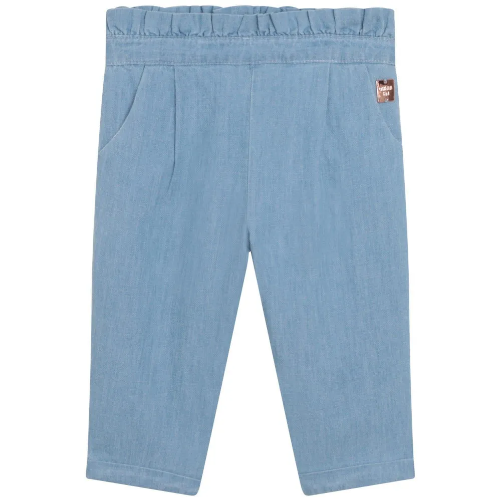 Carrement Beau Denim Frill Trousers