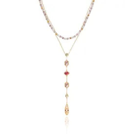Cascading Gems Y-Necklace