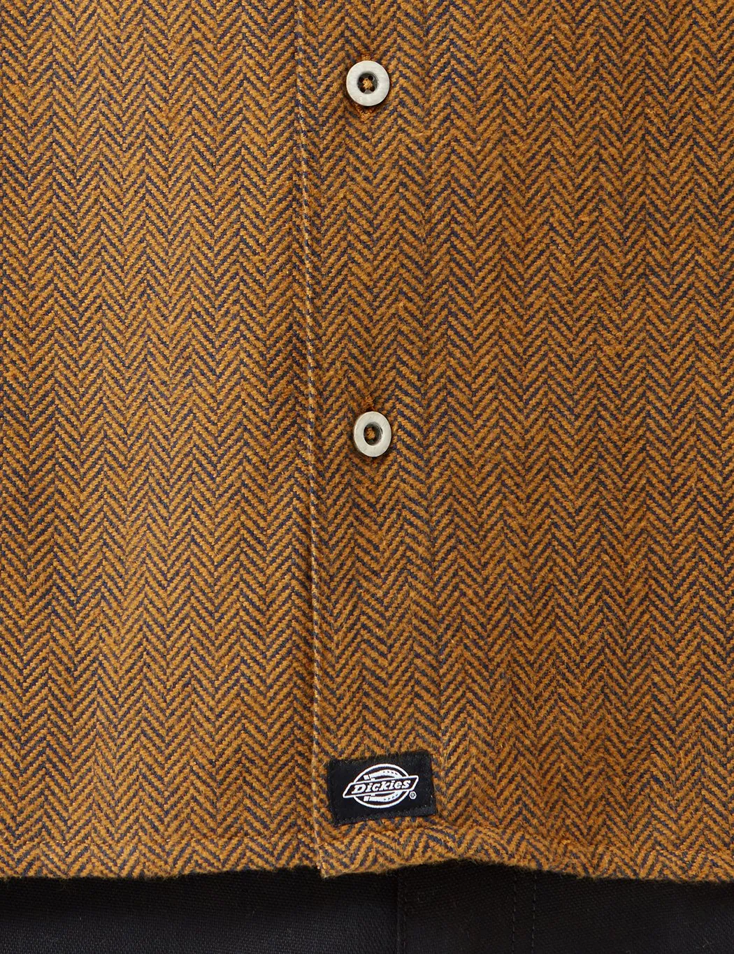 Dickies Lewisburg Herringbone Shirt - Brown Duck
