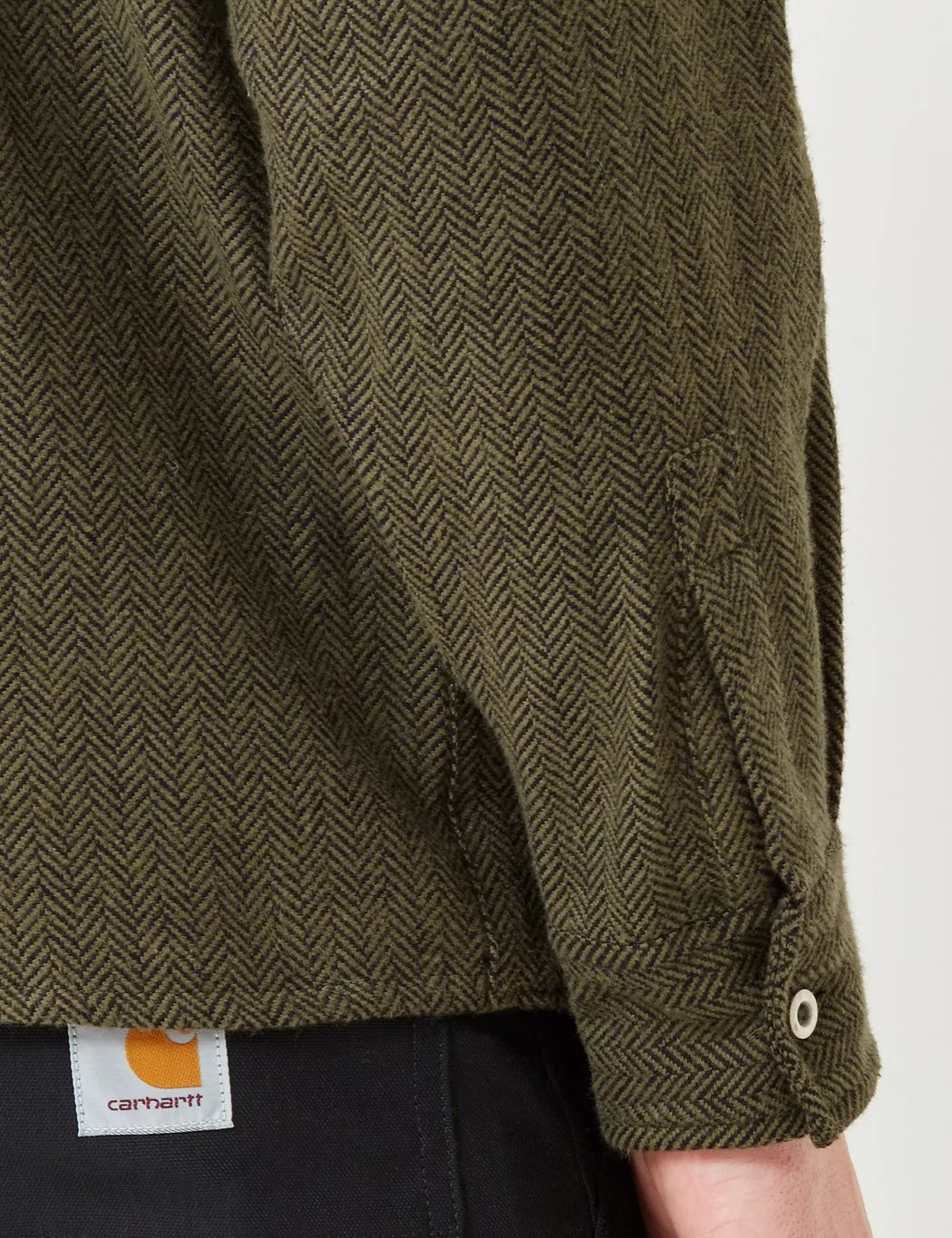 Dickies Lewisburg Herringbone Shirt - Olive Green