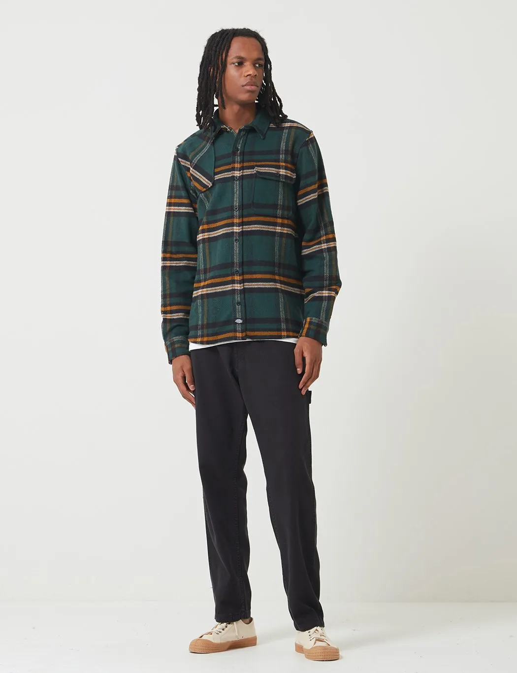 Dickies Prestonburg Check Shirt - Forest Green