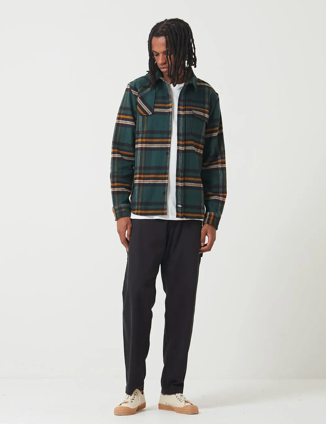 Dickies Prestonburg Check Shirt - Forest Green