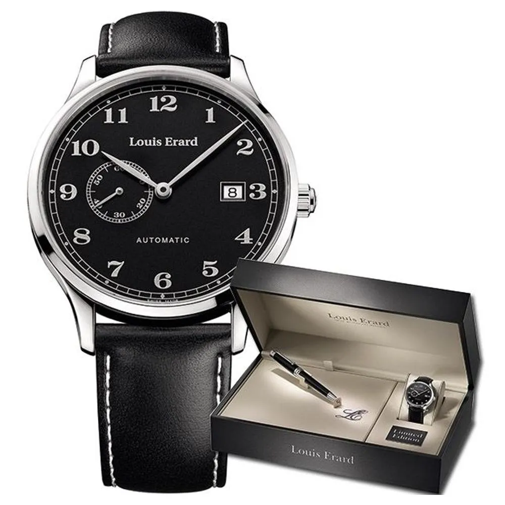 Gentleman's Louis Erard Watch 1931 Automatic Limited Edition Deluxe Pen Set, 66226AA22.BVA12