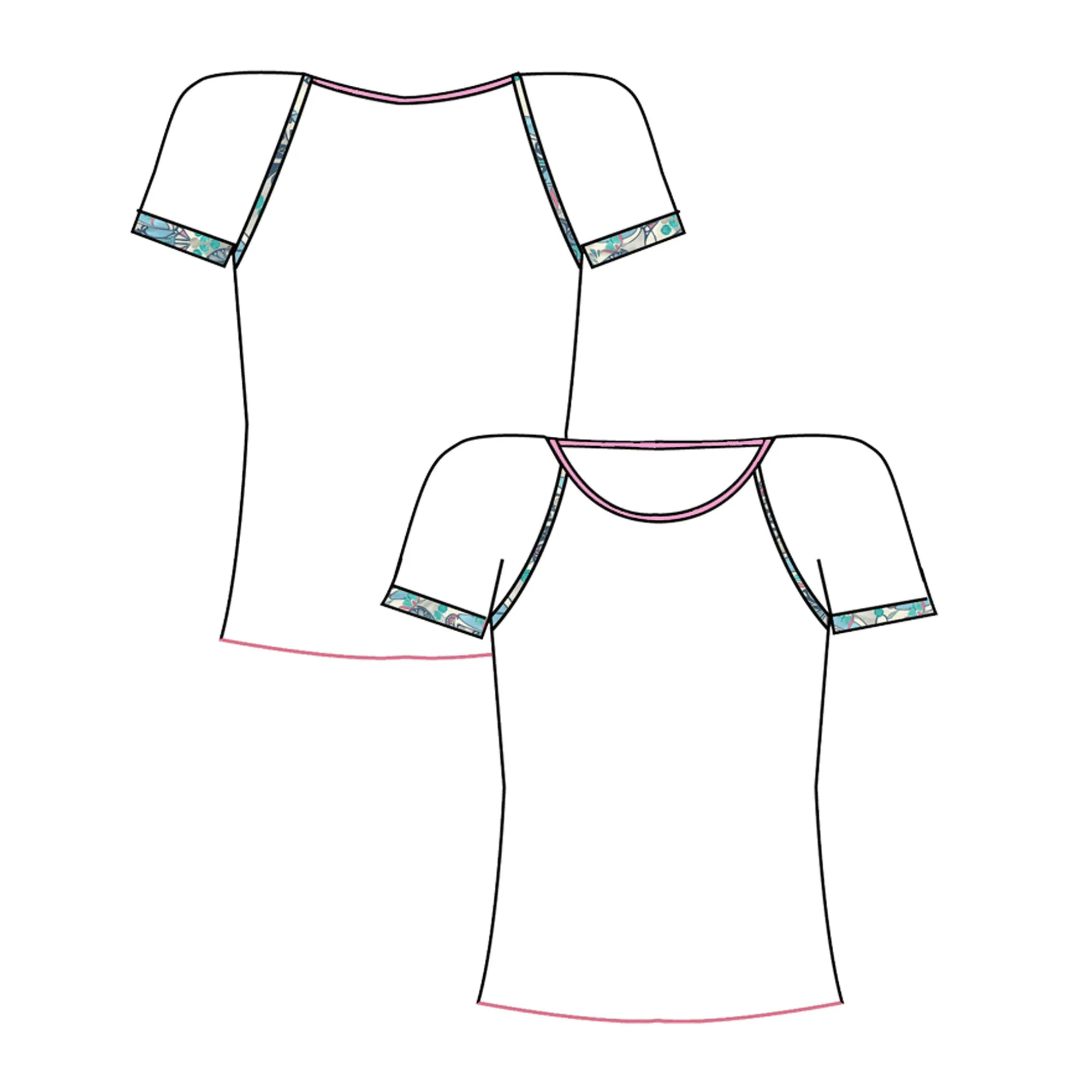Geo Cap Sleeve Top