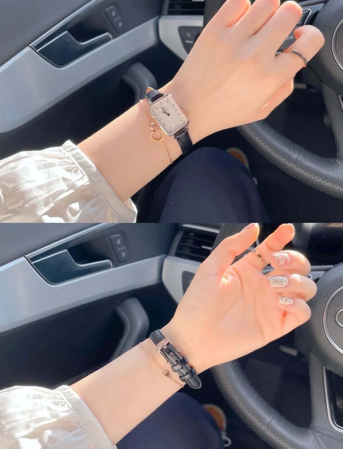 Gold Daniel Wellington Quadro Pressed Sheffield Women's Watch