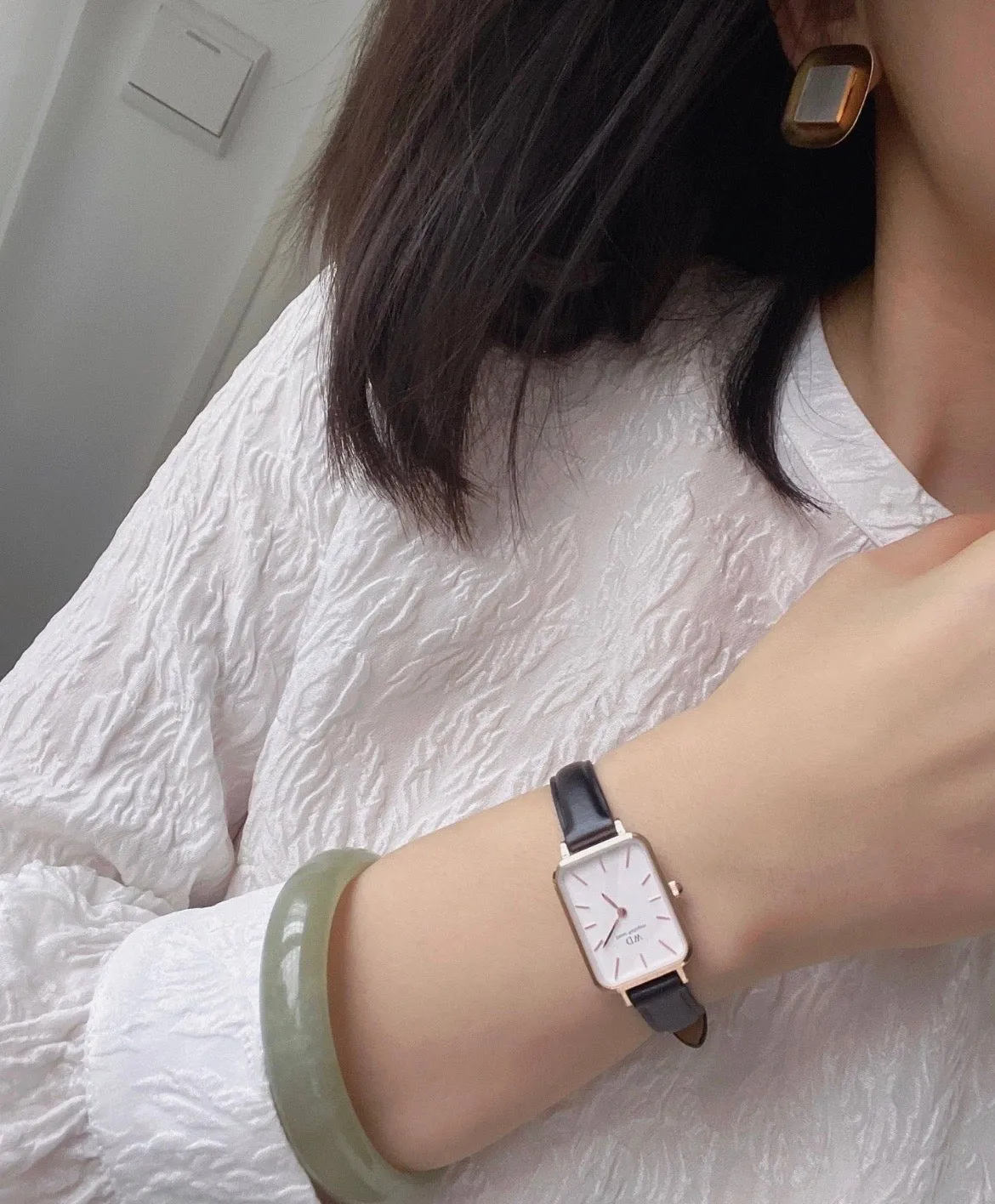 Gold Daniel Wellington Quadro Pressed Sheffield Women's Watch