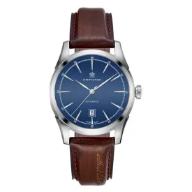 Hamilton American Classic Spirit of Liberty Automatic Leather Strap Watch, H42415541