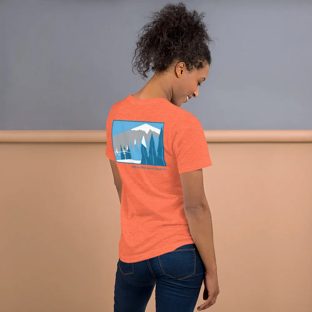 Hart Prairie Quad Chairlift Ladie's Short Sleeve Shirt