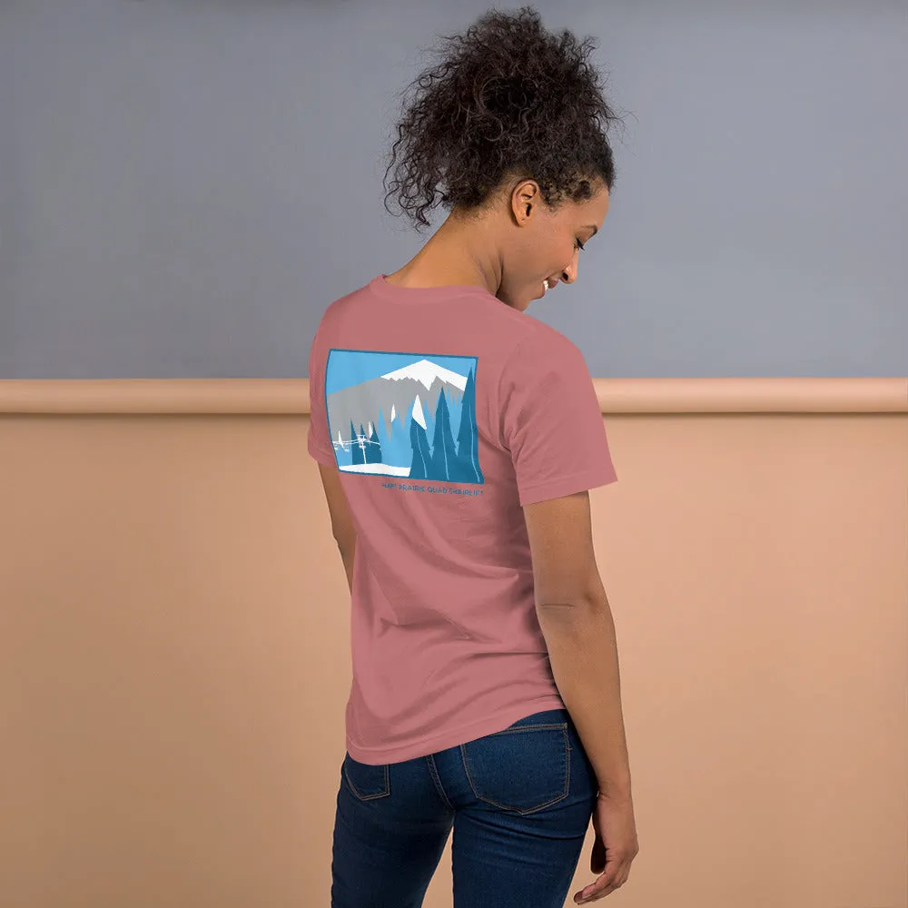 Hart Prairie Quad Chairlift Ladie's Short Sleeve Shirt