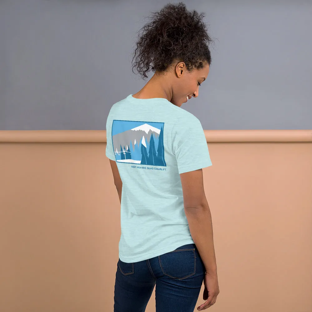 Hart Prairie Quad Chairlift Ladie's Short Sleeve Shirt