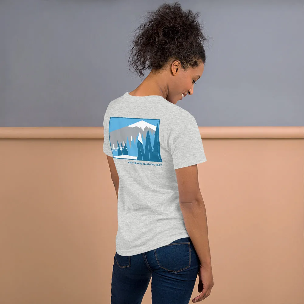 Hart Prairie Quad Chairlift Ladie's Short Sleeve Shirt