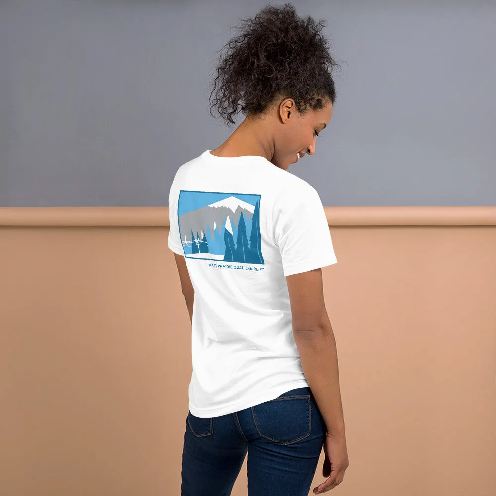 Hart Prairie Quad Chairlift Ladie's Short Sleeve Shirt