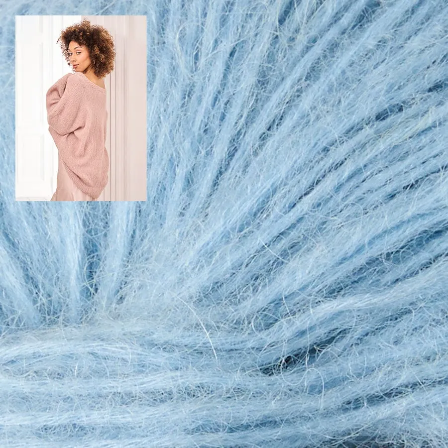 HEACHAM V-neck Sweater in Alpaca Cotton