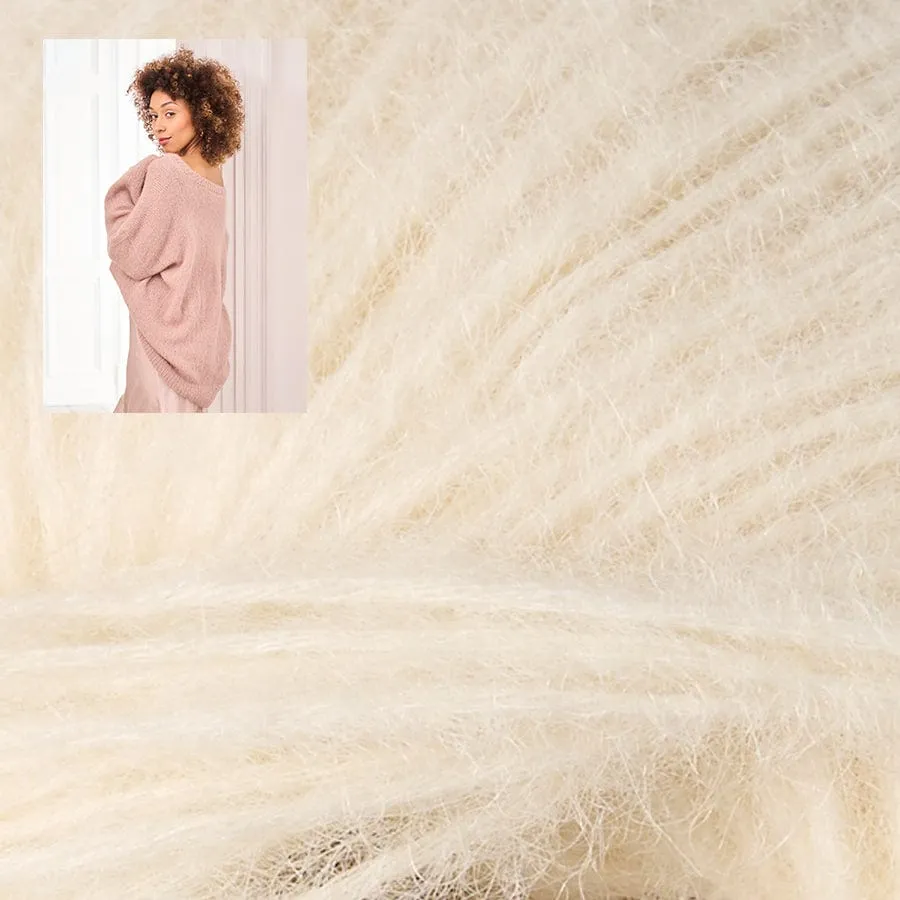 HEACHAM V-neck Sweater in Alpaca Cotton
