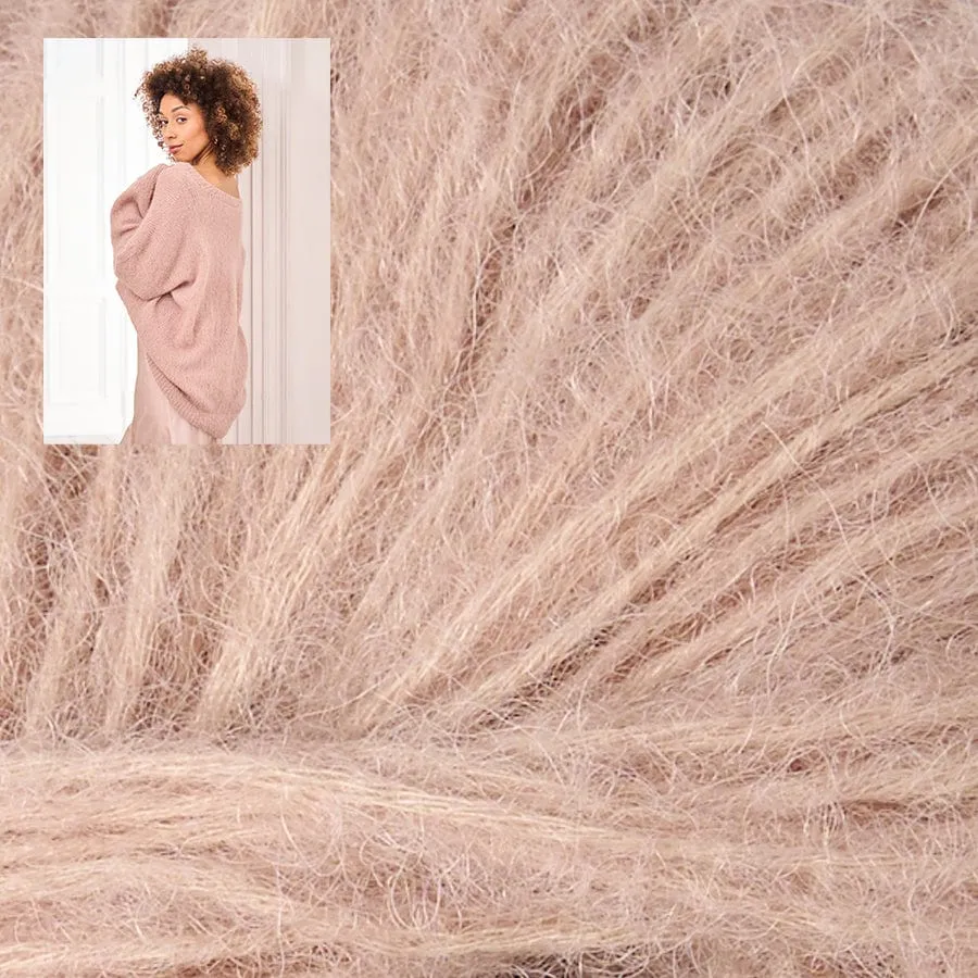 HEACHAM V-neck Sweater in Alpaca Cotton