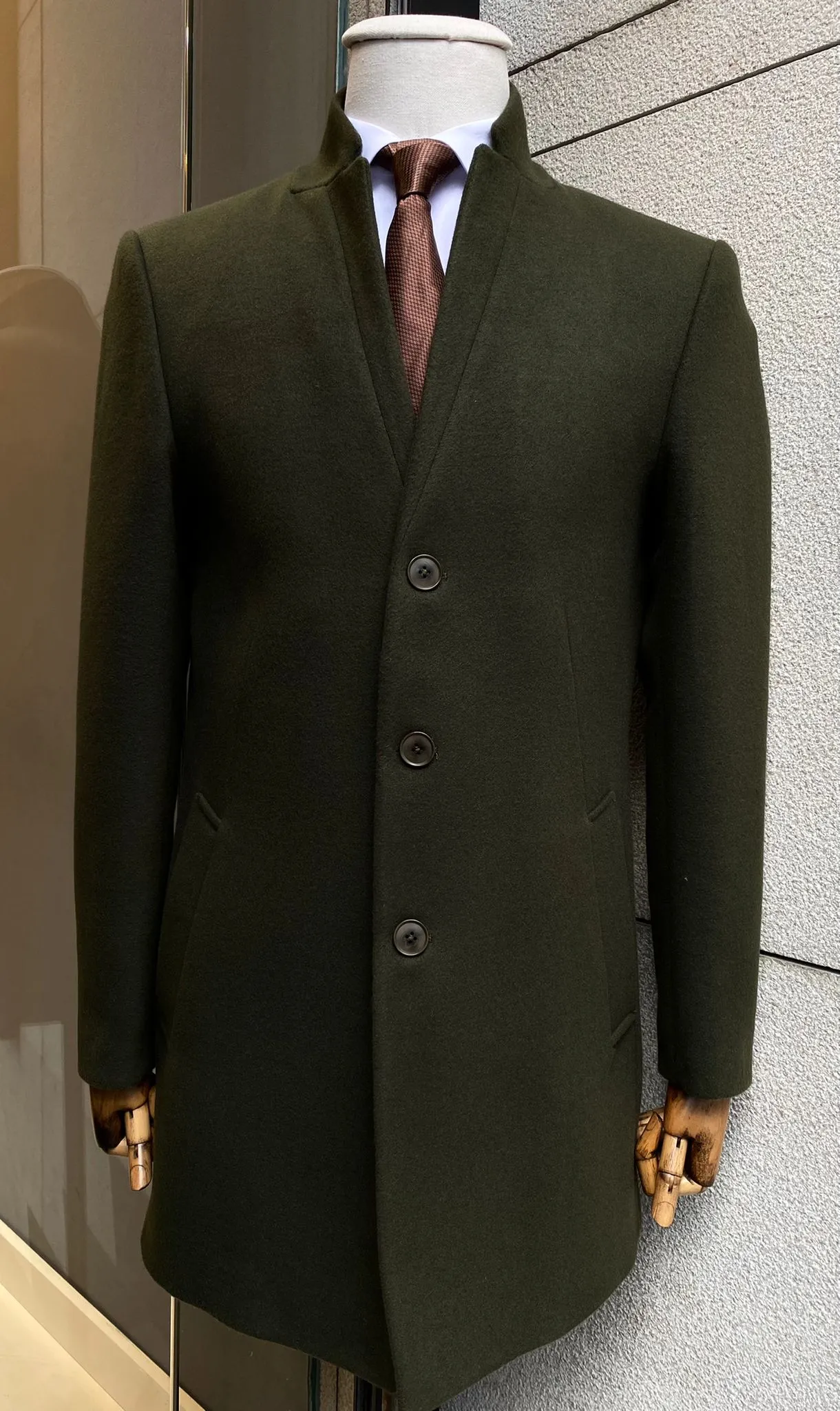 Men's Classic Fit Wool Coat