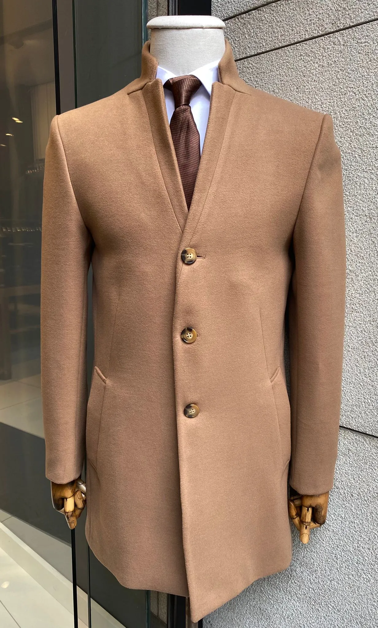 Men's Classic Fit Wool Coat