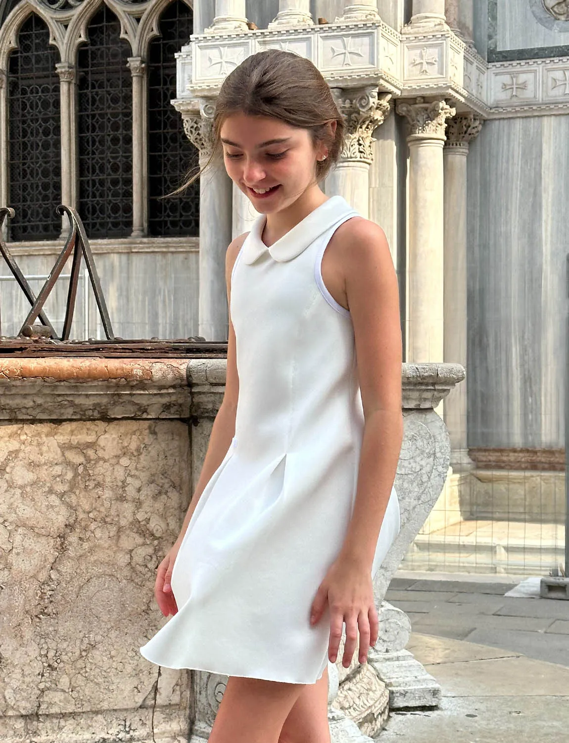 Mini Dune Dress w/Collar